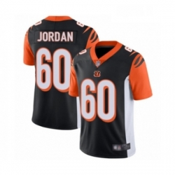 Mens Cincinnati Bengals 60 Michael Jordan Black Team Color Vapor Untouchable Limited Player Football Jersey