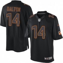 Mens Nike Cincinnati Bengals 14 Andy Dalton Limited Black Impact NFL Jersey