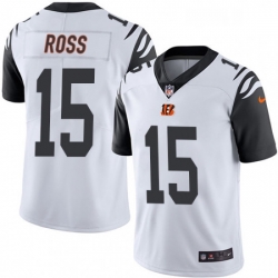 Mens Nike Cincinnati Bengals 15 John Ross Limited White Rush Vapor Untouchable NFL Jersey