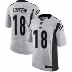 Mens Nike Cincinnati Bengals 18 AJ Green Limited Gray Gridiron II NFL Jersey