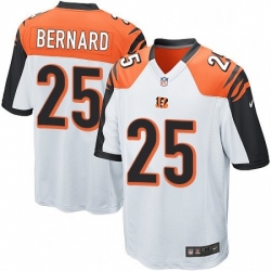 Mens Nike Cincinnati Bengals 25 Giovani Bernard Game White NFL Jersey