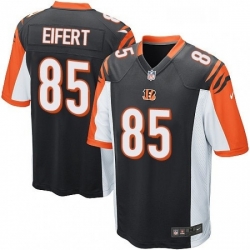 Mens Nike Cincinnati Bengals 85 Tyler Eifert Game Black Team Color NFL Jersey