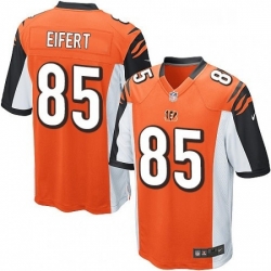 Mens Nike Cincinnati Bengals 85 Tyler Eifert Game Orange Alternate NFL Jersey