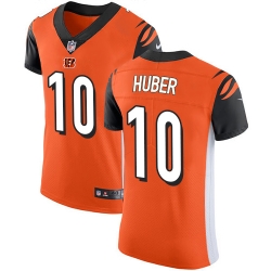 Nike Bengals #10 Kevin Huber Orange Alternate Mens Stitched NFL Vapor Untouchable Elite Jersey