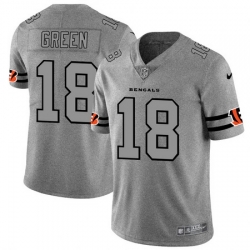 Nike Bengals 18 A J  Green 2019 Gray Gridiron Gray Vapor Untouchable Limited Jersey