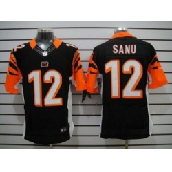 Nike Cincinnati Bengals 12 Mohamed Sanu Black Elite NFL Jersey