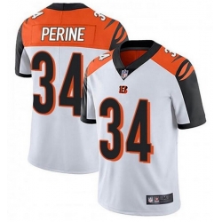 Nike Cincinnati Bengals 34 Samaje Perine White Vapor Untouchable Limited Jersey