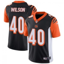 Nike Cincinnati Bengals 40 Brandon Wilson Mens Limited Black Team Color Vapor Untouchable Jersey