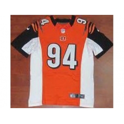 Nike Cincinnati Bengals 94 Domata Peko Orange Elite NFL Jersey