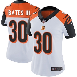 Nike Bengals #30 Jessie Bates III White Womens Stitched NFL Vapor Untouchable Limited Jersey