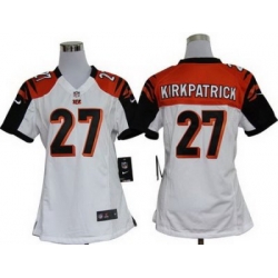 Women Nike Cincinnati Bengals 27# Dre Kirkpatrick White Nike NFL Jerseys