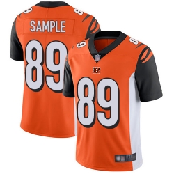 Bengals 89 Drew Sample Orange Alternate Youth Stitched Football Vapor Untouchable Limited Jersey