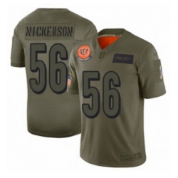 Youth Cincinnati Bengals 56 Hardy Nickerson Limited Camo 2019 Salute to Service Football Jersey