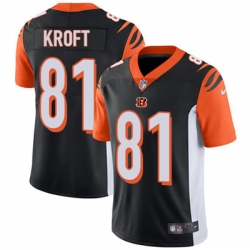 Youth Nike Bengals #81 Tyler Kroft Black Team Color Stitched NFL Vapor Untouchable Limited Jersey