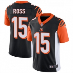 Youth Nike Cincinnati Bengals 15 John Ross Vapor Untouchable Limited Black Team Color NFL Jersey