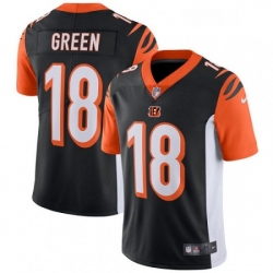 Youth Nike Cincinnati Bengals 18 AJ Green Vapor Untouchable Limited Black Team Color NFL Jersey