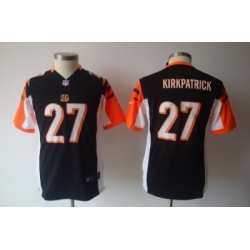 Youth Nike Cincinnati Bengals 27 Dre Kirkpatrick Black Game Jerseys