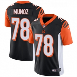 Youth Nike Cincinnati Bengals 78 Anthony Munoz Vapor Untouchable Limited Black Team Color NFL Jersey