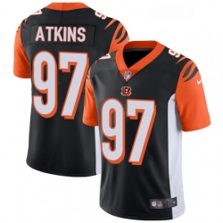 Youth Nike Cincinnati Bengals 97 Geno Atkins Elite Black Team Color NFL Jersey