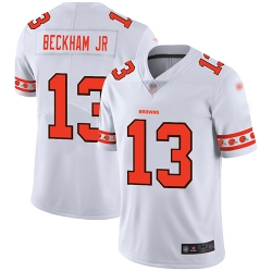 Browns 13 Odell Beckham Jr White Mens Stitched Football Limited Team Logo Fashion Jersey