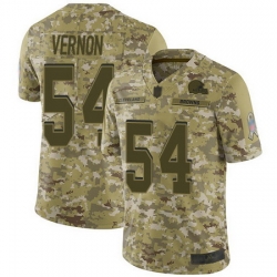 Browns #54 Olivier Vernon Camo Men Stitched Football Limited 2018 Salute To Service Jersey