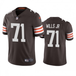 Cleveland Browns 71 Jedrick Wills Men Nike Brown 2020 NFL Draft Vapor Limited Jersey