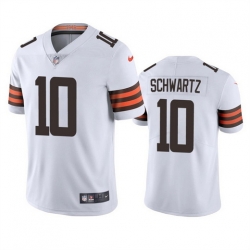 Men Cleveland Browns 10 Anthony Schwartz White Vapor Untouchable Limited Stitched Jersey