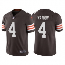 Men Cleveland Browns 4 Deshaun Watson Brown Vapor Untouchable Limited Stitched jersey