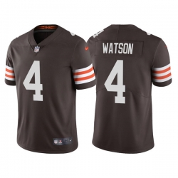 Men's Cleveland Browns #4 Deshaun Watson Brown Vapor Untouchable Limited Stitched Jersey