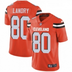 Mens Nike Cleveland Browns 80 Jarvis Landry Orange Alternate Vapor Untouchable Limited Player NFL Jersey