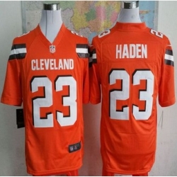 New Cleveland Browns #23 Joe Haden Orange Alternate Men Stitched NFL Game Jersey