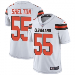 Nike Browns #55 Danny Shelton White Mens Stitched NFL Vapor Untouchable Limited Jersey