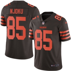 Nike Browns #85 David Njoku Brown Mens Stitched NFL Limited Rush Jersey