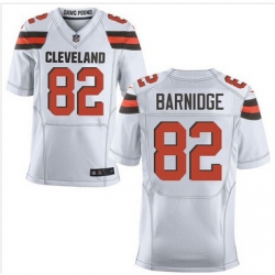 Nike Cleveland Browns #82 Gary Barnidge White Mens Stitched NFL New Elite Jersey