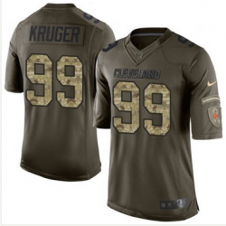 Nike Cleveland Browns #99 Paul Kruger Green Men 27s Stitched NFL Limited Salute to Service Jersey