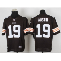 Nike cleveland browns 19 Miles Austin Brown Elite NFL Jersey