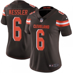 Nike Browns #6 Cody Kessler Brown Team Color Womens Stitched NFL Vapor Untouchable Limited Jersey