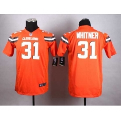 nike youth nfl jerseys cleveland browns 31 whitner orange[nike][new style]