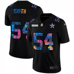 Dallas Cowboys 54 Jaylon Smith Men Nike Multi Color Black 2020 NFL Crucial Catch Vapor Untouchable Limited Jersey