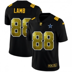 Dallas Cowboys 88 CeeDee Lamb Men Black Nike Golden Sequin Vapor Limited NFL Jersey