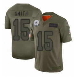 Men Dallas Cowboys 15 Devin Smith Limited Camo 2019 Salute to Service Football Jersey