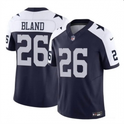 Men Dallas Cowboys 26 DaRon Bland Navy 2023 F U S E  Thanksgiving Vapor Untouchable Limited Stitched Football Jersey