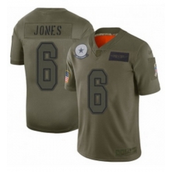 Men Dallas Cowboys 6 Chris Jones Limited Camo 2019 Salute to Service Football Jersey