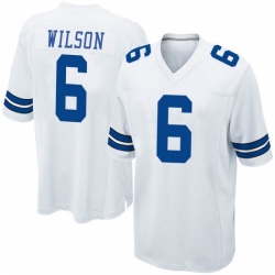 Men Dallas Cowboys 6 Donavan Wilson White  Stitched Vapor Untouchable Limited Jersey