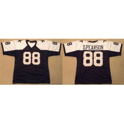 Men Dallas Cowboys 88 Drew Pearson Navy White Thanksgiving Stitched Football Jersey