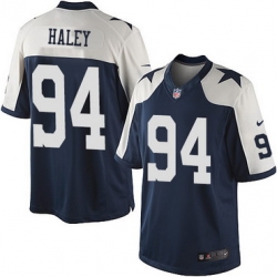 Men Dallas Cowboys #94 Charles Haley Navy Blue Thanksgiving Retired Player NFL Nike Game Jersey