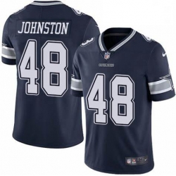 Men Dallas Cowboys Daryl Johnston 84 Nike Vapor Navy Blue Limited Jersey