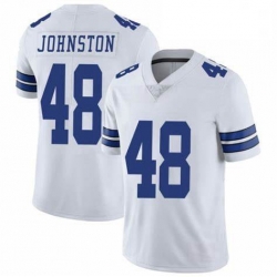 Men Dallas Cowboys Daryl Johnston 84 Nike Vapor White Limited Jersey