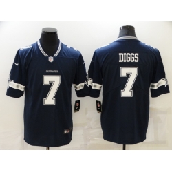 Men Nike Dallas Cowboys Trevon Diggs #7 Blue Vapor Limited Stitched Jersey