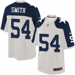 Mens Nike Dallas Cowboys 54 Jaylon Smith Limited White Throwback Alternate NFL Jersey